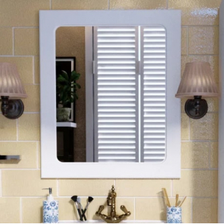 Зеркало 1MarKa Прованс 65 белый глянец