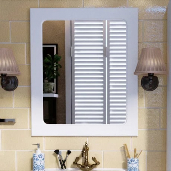 Зеркало 1MarKa Прованс 65 белый глянец