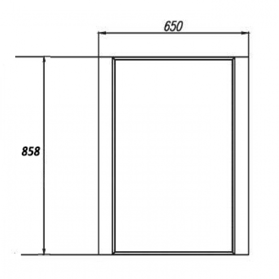 Зеркало АКВАТОН Ария 65 белое