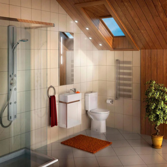 Зеркало АКВАТОН Эклипс 46 с подсветкой