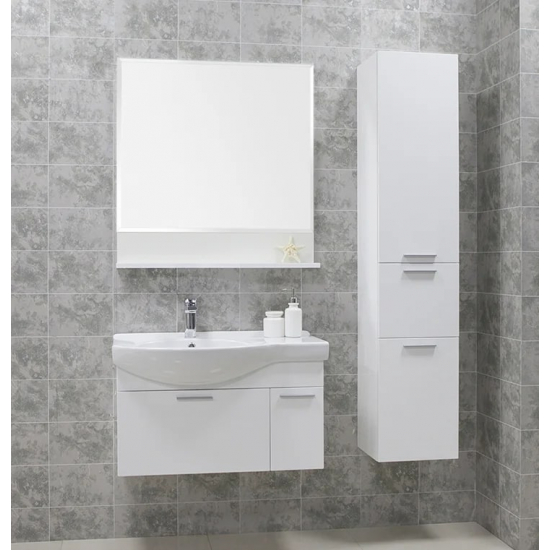 Зеркало АКВАТОН Инди 80 с полкой