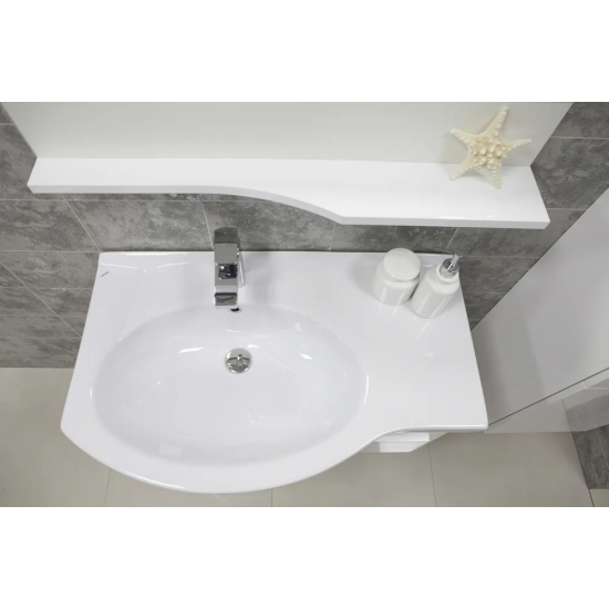 Зеркало АКВАТОН Инди 80 с полкой