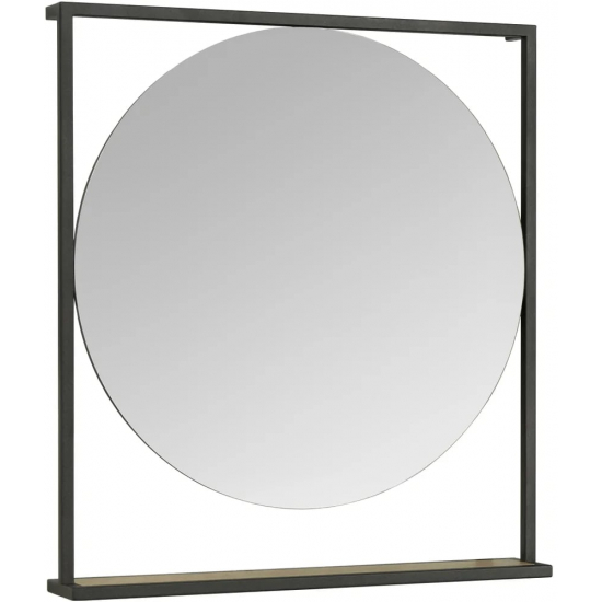 Зеркало АКВАТОН Лофт Фабрик 80 дуб кантри, с полкой