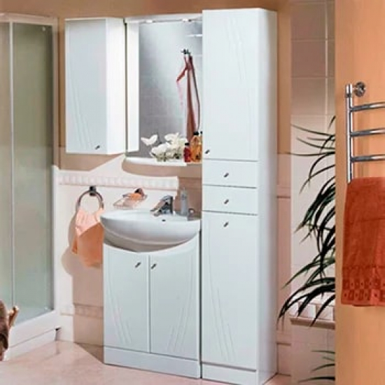 Зеркало АКВАТОН Минима 65 с полкой