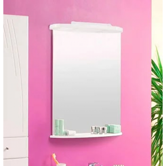 Зеркало АКВАТОН Минима 65 с полкой