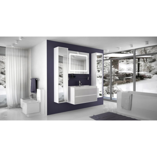 Зеркало АКВАТОН Римини 100 с подсветкой и антизапотеванием