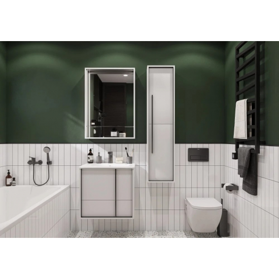 Зеркало АКВАТОН Ривьера 60 с подсветкой и полкой