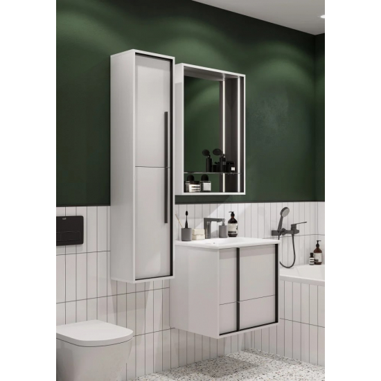 Зеркало АКВАТОН Ривьера 60 с подсветкой и полкой