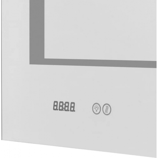 Зеркало АКВАТОН Сакура 100 с подсветкой, антизапотеванием, часами