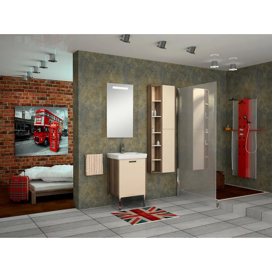 Зеркало АКВАТОН Йорк 50 со светильником