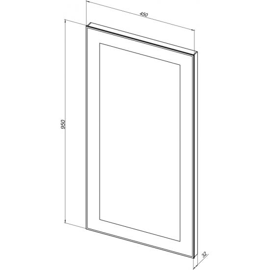 Зеркало AQUANET Алассио 4595 с LED подсветкой