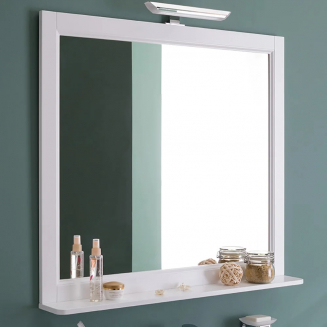 Зеркало AQUANET Бостон М 100 матовый, с полкой 