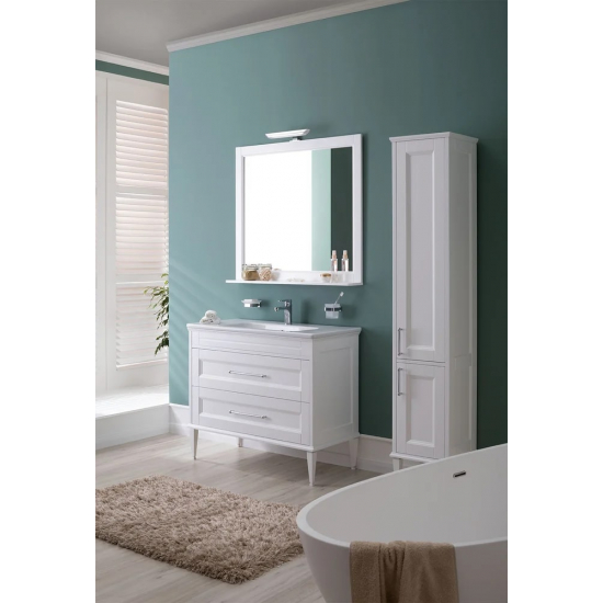 Зеркало AQUANET Бостон М 100 матовый, с полкой 