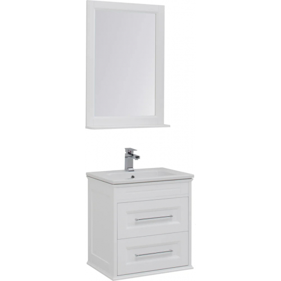 Зеркало AQUANET Бостон М 60 матовый, с полкой