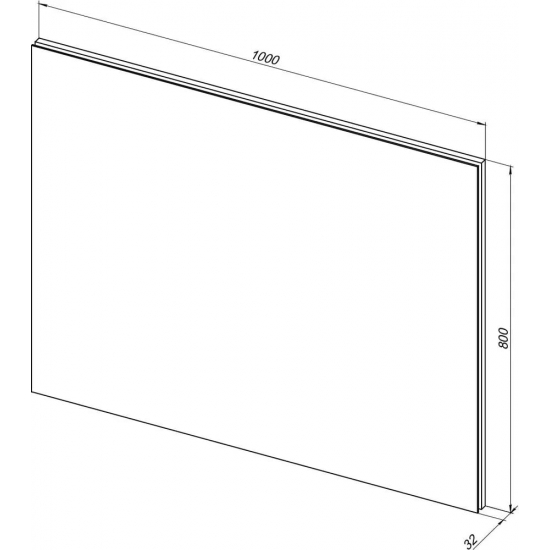 Зеркало AQUANET Гласс 100
