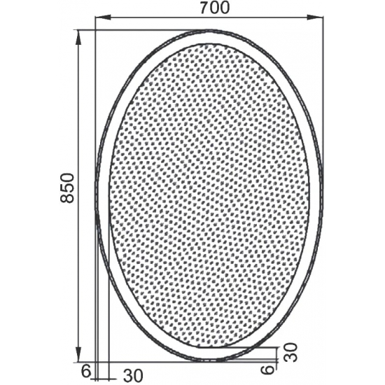 Зеркало AQUANET Комо 7085 LED
