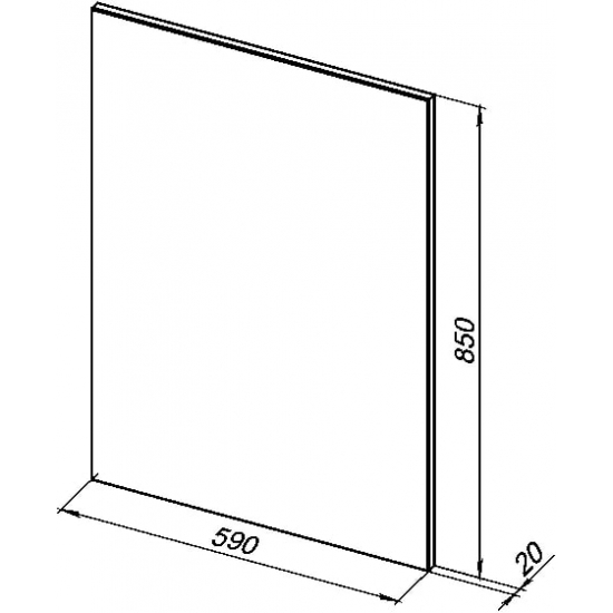 Зеркало AQUANET Lino 60