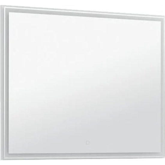 Зеркало AQUANET Nova Lite 100 белый глянец LED
