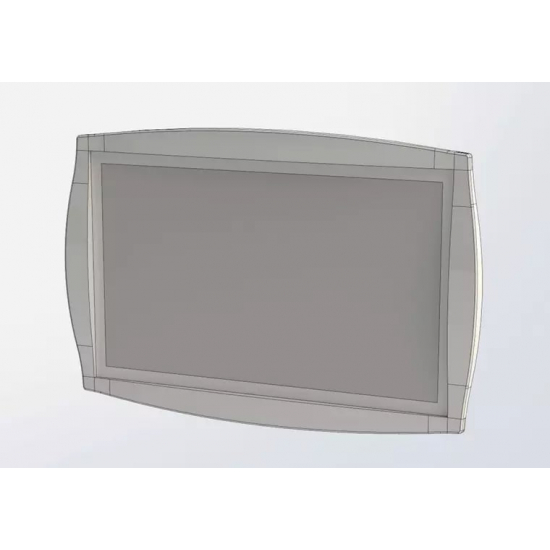 Зеркало AQUANET Виктория 120 черный глянец/золото с подсветкой