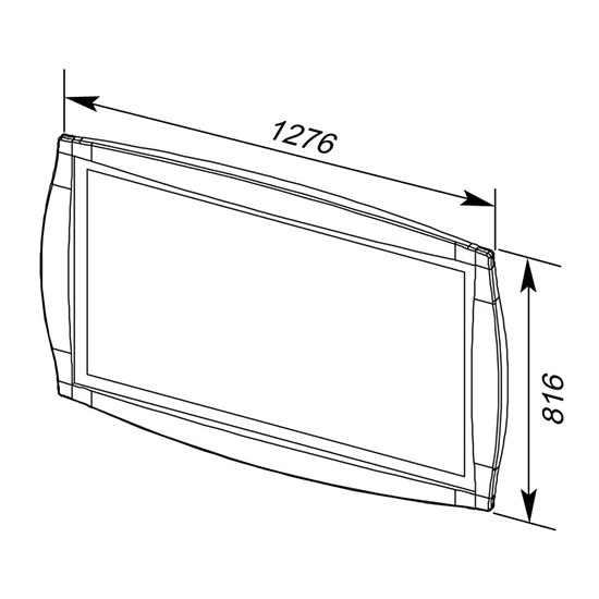 Зеркало AQUANET Виктория 120 черный глянец/золото с подсветкой