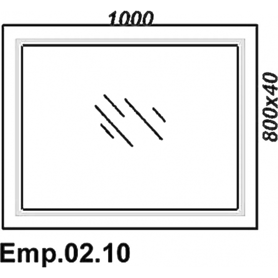 Зеркало AQWELLA 5 stars Empire 100 белое