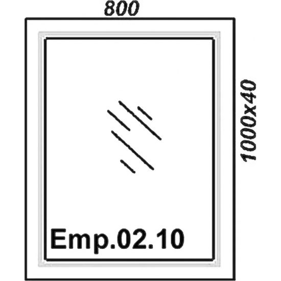 Зеркало AQWELLA 5 stars Empire 100 белое