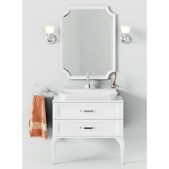 Зеркало AQWELLA 5 stars LaDonna белое