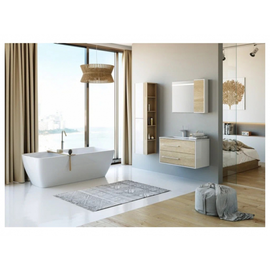 Зеркало AQWELLA 5 stars Miami 75 с подсветкой