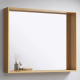 Зеркало AQWELLA Basic 80х100 дуб золотой, с полкой