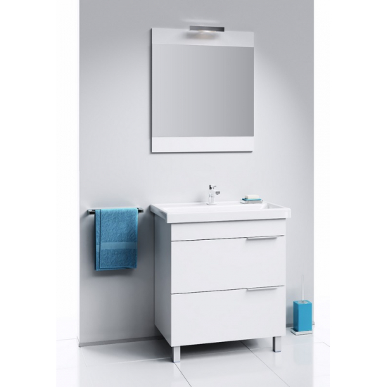 Зеркало AQWELLA Бриг 70  белый, c подсветкой