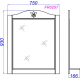 Зеркало AQWELLA Franchesca 75 с полкой