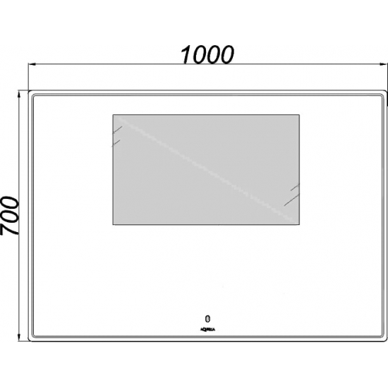 Зеркало AQWELLA UM 100 c подсветкой