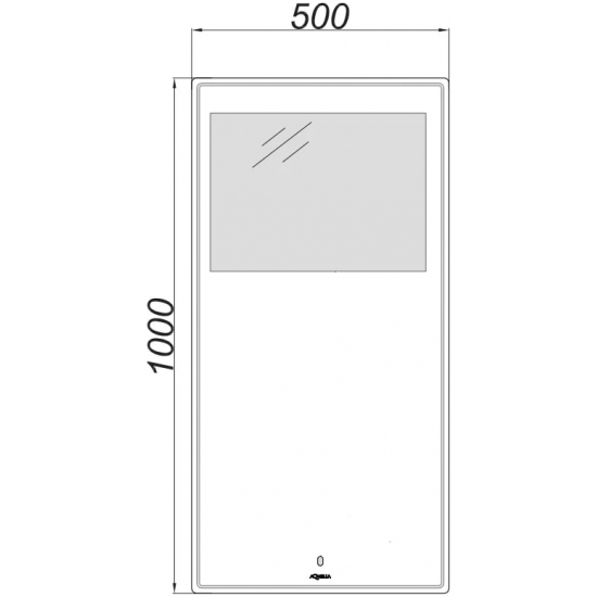 Зеркало AQWELLA UM 50 с подсветкой