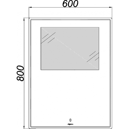 Зеркало AQWELLA UM 60 c подсветкой