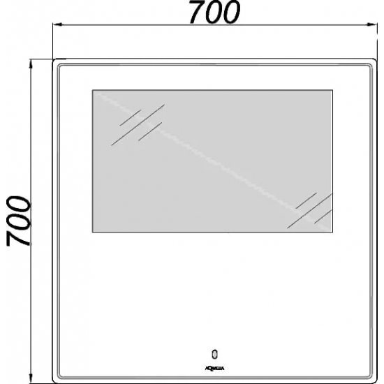 Зеркало AQWELLA UM 70 с подсветкой