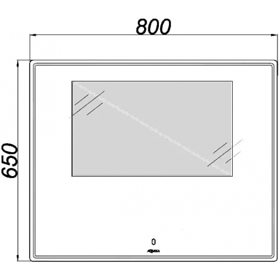 Зеркало AQWELLA UM 80 c подсветкой