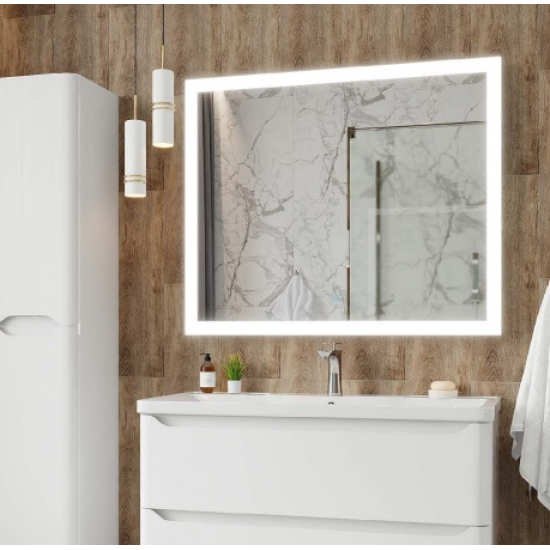 Зеркало АURA Токио 600x800 с сенсором и LED подсветкой квадратное