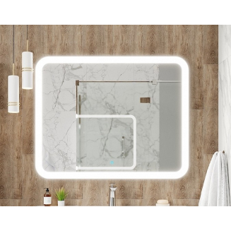 Зеркало АURA Токио 600x800 с сенсором и LED подсветкой овальное