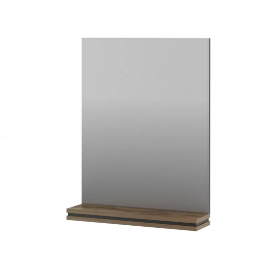 Зеркало AURA Триумф 70 славянский дуб, с полкой