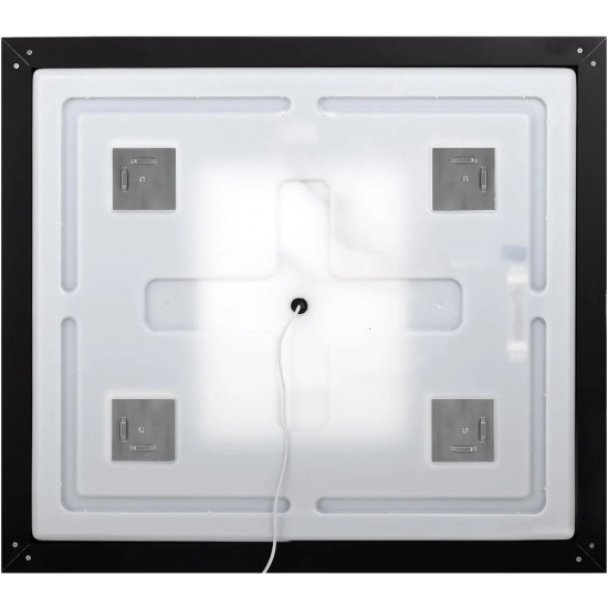 Зеркало BELBAGNO Kraft SPC-KRAFT-885-785-TCH-WARM-NERO черное, с подсветкой и подогревом