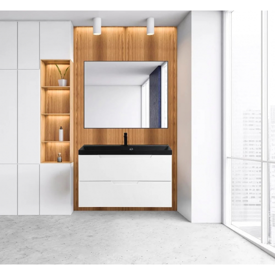 Зеркало BELBAGNO SPC-AL-1000-800 Nero