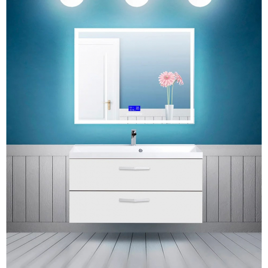 Зеркало BELBAGNO SPC-GRT-1000-800-LED-TCH-RAD с bluetooth, термометром и радио