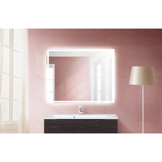 Зеркало BELBAGNO SPC-GRT-1000-800-LED-TCH-WARM с подсветкой и подогревом, сенсорным выключателем