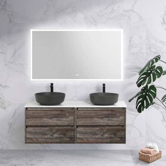 Зеркало BELBAGNO SPC-GRT-1400-800-LED-TCH-WARM с подсветкой и подогревом, сенсорным выключателем