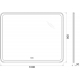 Зеркало BELBAGNO SPC-MAR-1000-800-LED-TCH-WARM с подсветкой и подогревом, сенсорным выключателем