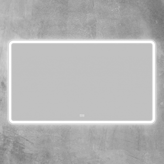 Зеркало BELBAGNO SPC-MAR-1400-800-LED-TCH-WARM с подсветкой и подогревом, сенсорным выключателем