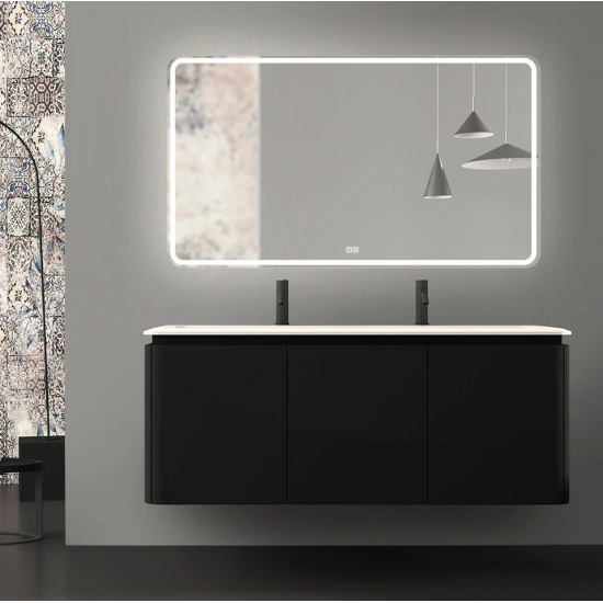 Зеркало BELBAGNO SPC-MAR-1400-800-LED-TCH-WARM с подсветкой и подогревом, сенсорным выключателем