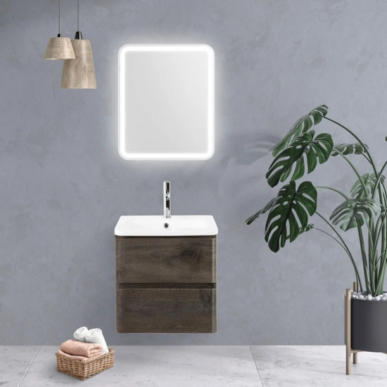 Зеркало BELBAGNO SPC-MAR-500-600-LED-BTN с подсветкой