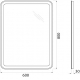 Зеркало BELBAGNO SPC-MAR-600-800-LED-BTN с подсветкой