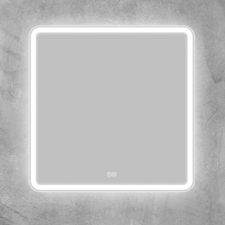 Зеркало BELBAGNO SPC-MAR-800-800-LED-TCH-WARM с подсветкой и подогревом, сенсорным выключателем